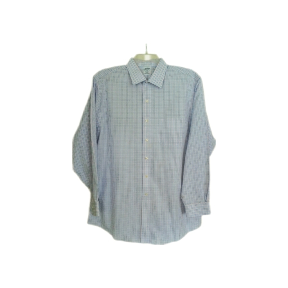 Brooks Brothers Regent size 17.5 men's button down check casual shirt